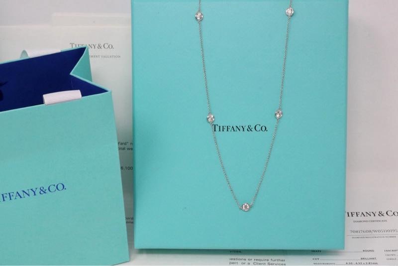Tiffany & Co Peretti Platinum 1.73ct Diamond By The Yard Necklace F VS1 $17K - 3