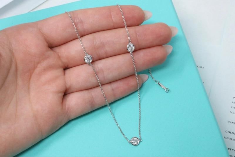 Tiffany & Co Peretti Platinum 1.73ct Diamond By The Yard Necklace F VS1 $17K - 5