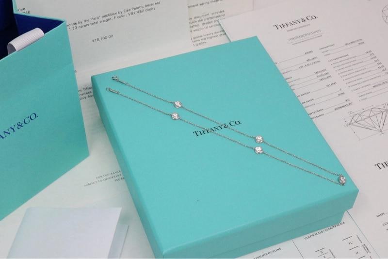 Tiffany & Co Peretti Platinum 1.73ct Diamond By The Yard Necklace F VS1 $17K - 7