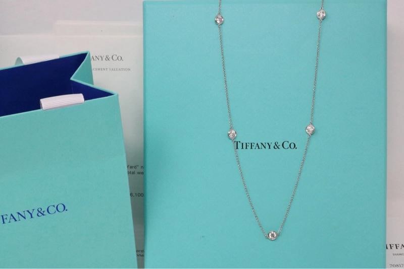 Tiffany & Co Peretti Platinum 1.73ct Diamond By The Yard Necklace F VS1 $17K - 8