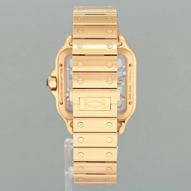 2023 PAPERS MINT Cartier Rose Gold Skeleton WHSA0016 Manual Wind Watch Box - 5