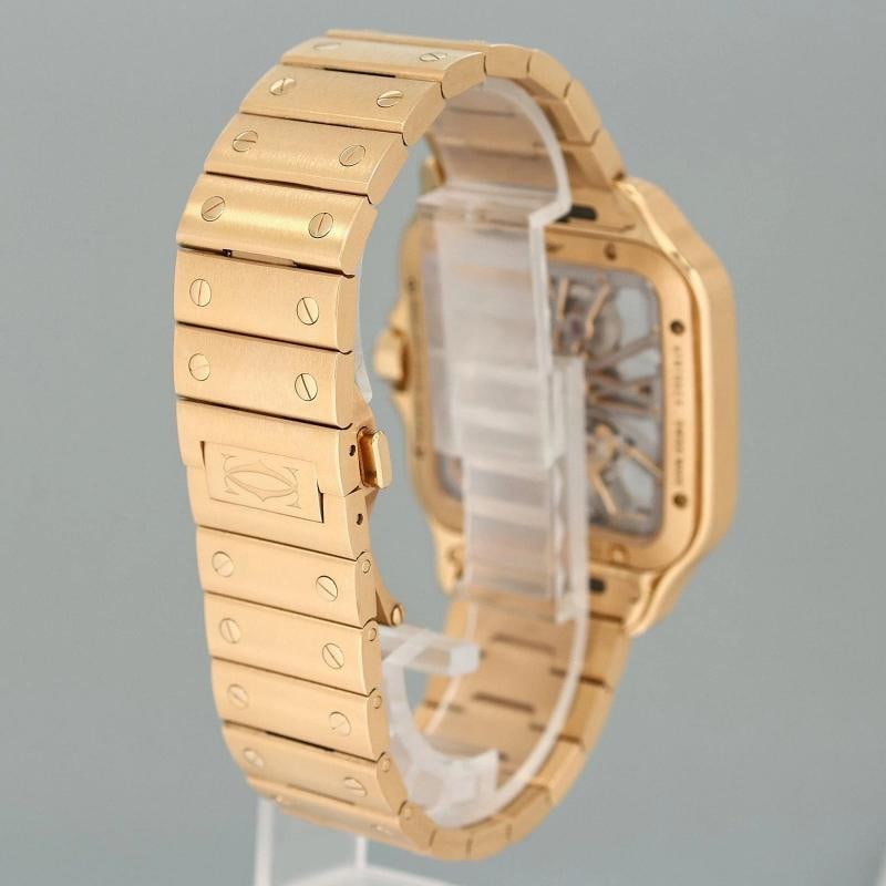 2023 PAPERS MINT Cartier Rose Gold Skeleton WHSA0016 Manual Wind Watch Box - 6