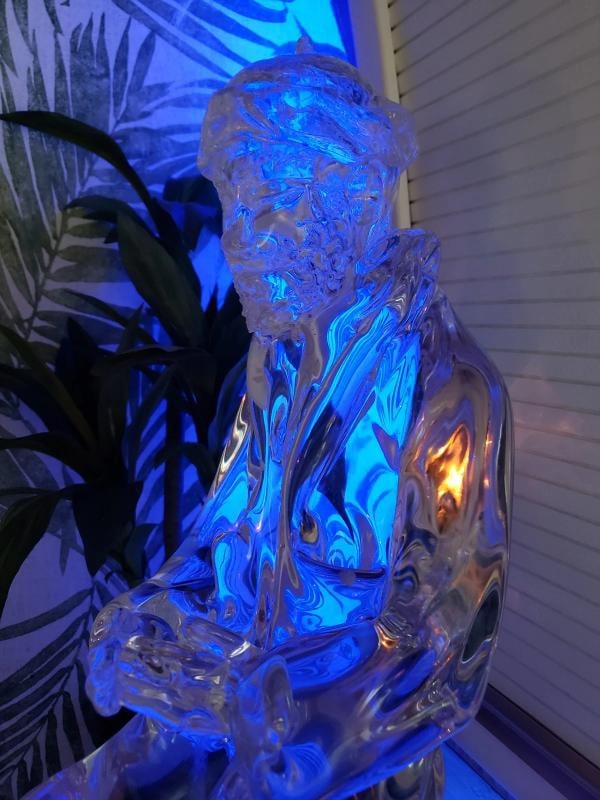 Loredano Rosin Signed Glass Art Sculpture~(18"H x 7"W x 10"D) - 19