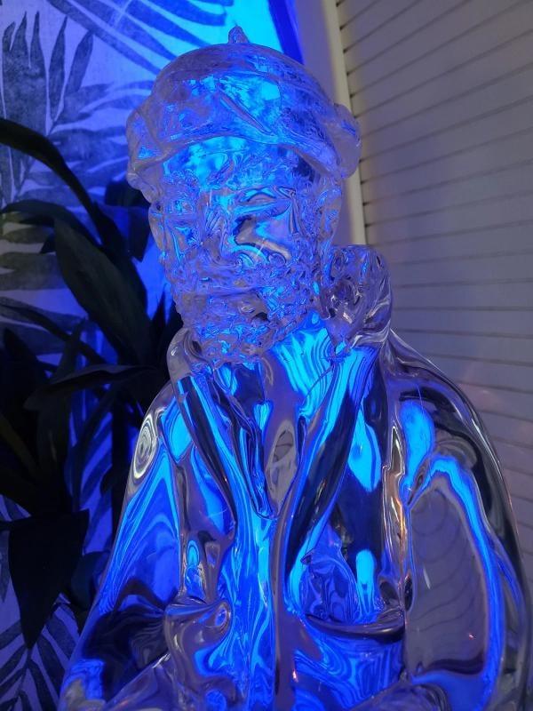 Loredano Rosin Signed Glass Art Sculpture~(18"H x 7"W x 10"D) - 20