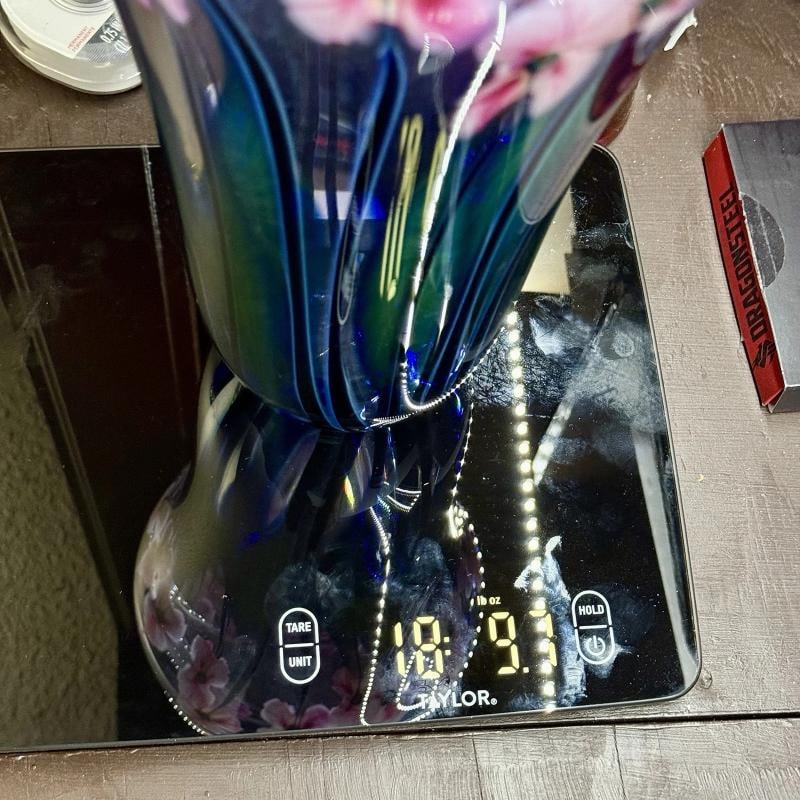 John Lotton Signed Vintage Art Glass Vase~(15"H x 7"W) - 12