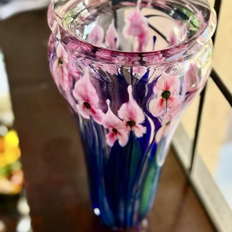 John Lotton Signed Vintage Art Glass Vase~(15"H x 7"W) - 14