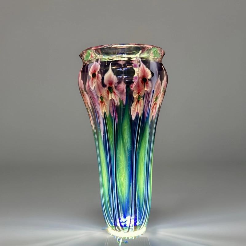 John Lotton Signed Vintage Art Glass Vase~(15"H x 7"W) (1 of 20)