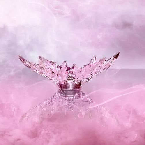 NEW LALIQUE CHAMPS-ELYSEES BOWL PINK LUSTER LARGE #10801700 BRAND NIB - 3