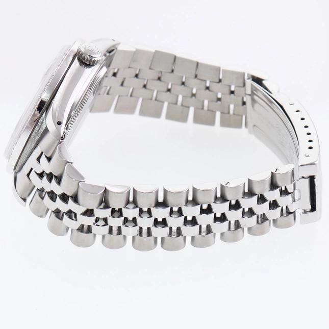 MINT DIAMOND Bezel Rolex DateJust 36mm Mother of Pearl 16234 Steel Watch Box - 4