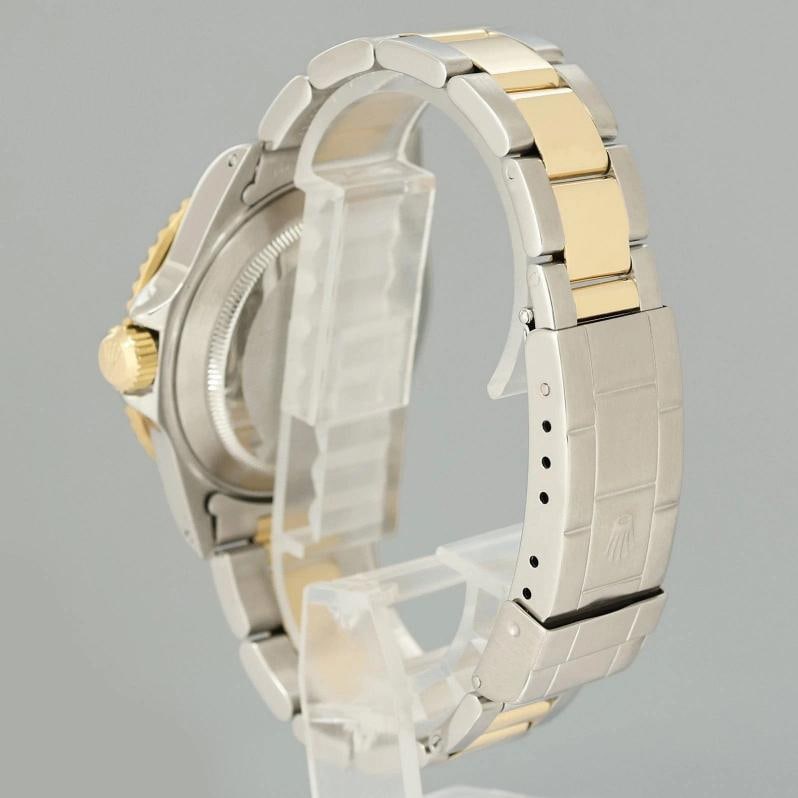 Rolex Submariner 16613 Two Tone Gold Champagne Serti Diamond Watch Box - 4