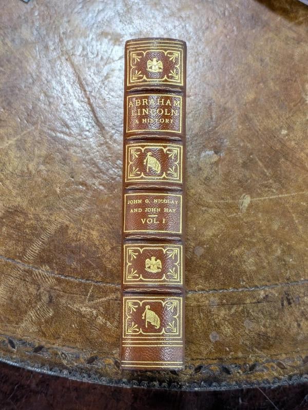 1914 Abraham Lincoln A History by John G Nicolay, John Hay Fine Leather Binding - 5