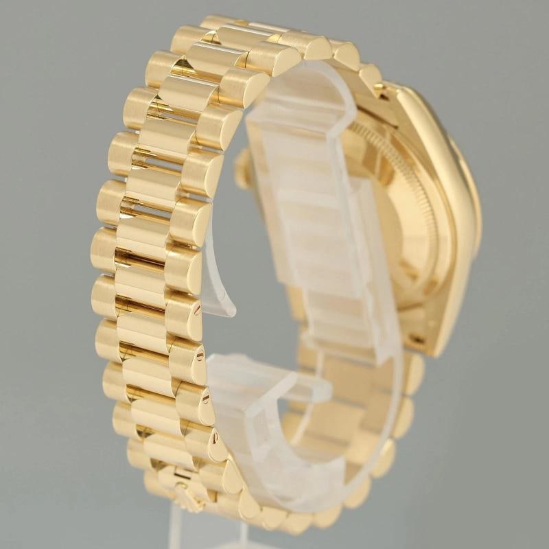 MINT 2014 Rolex President Yellow Gold Day Date Green Stick Dial 118238 Watch Box - 6