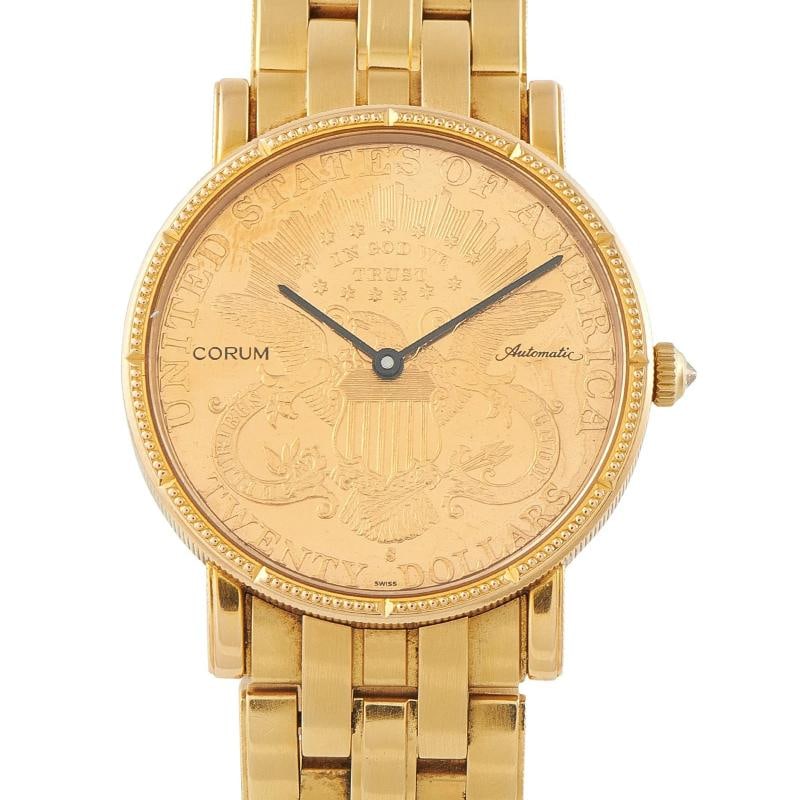 Corum Twenty Dollar Coin Yellow Gold Watch 5814556: Condition: Pre-owned - Good: This item has been gently used but is in good condition. It might have a few signs of wear, like light scratches or tarnishing. All imperfections should be shown and descr