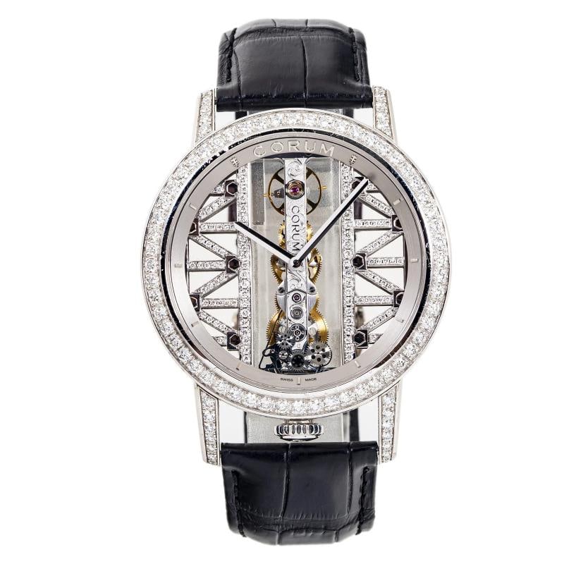 Corum Golden Bridge 113.901.69/OF01GG69G 18K White Gold Watch 43mm Box/Paper - 2