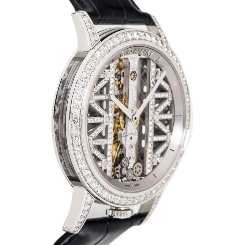 Corum Golden Bridge 113.901.69/OF01GG69G 18K White Gold Watch 43mm Box/Paper - 4