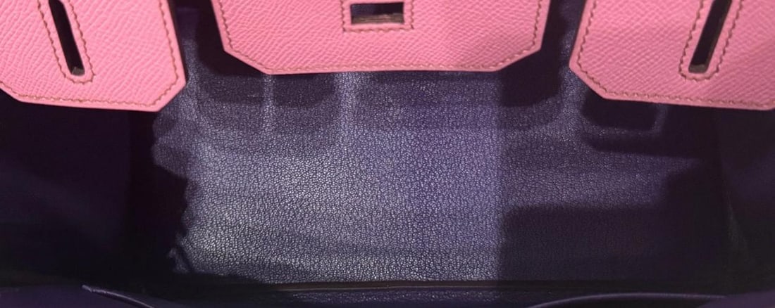 Hermes Birkin 30 Special Order Bubblegum Pink Ultra Violet Epsom Brushed Gold - 11