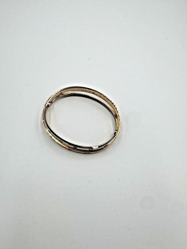 Cartier Classic 18kt White & Rose Gold Love Double Bracelet w/12 Diamonds SZ 17 - 8