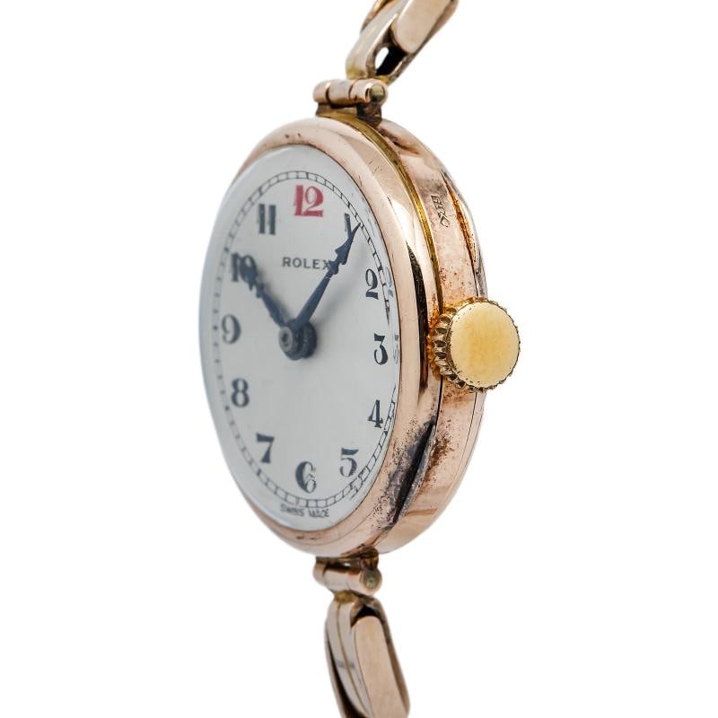 Rolex Rare Vintage 9k Rose Gold Manual Women's Watch 26mm (working as is) - 3