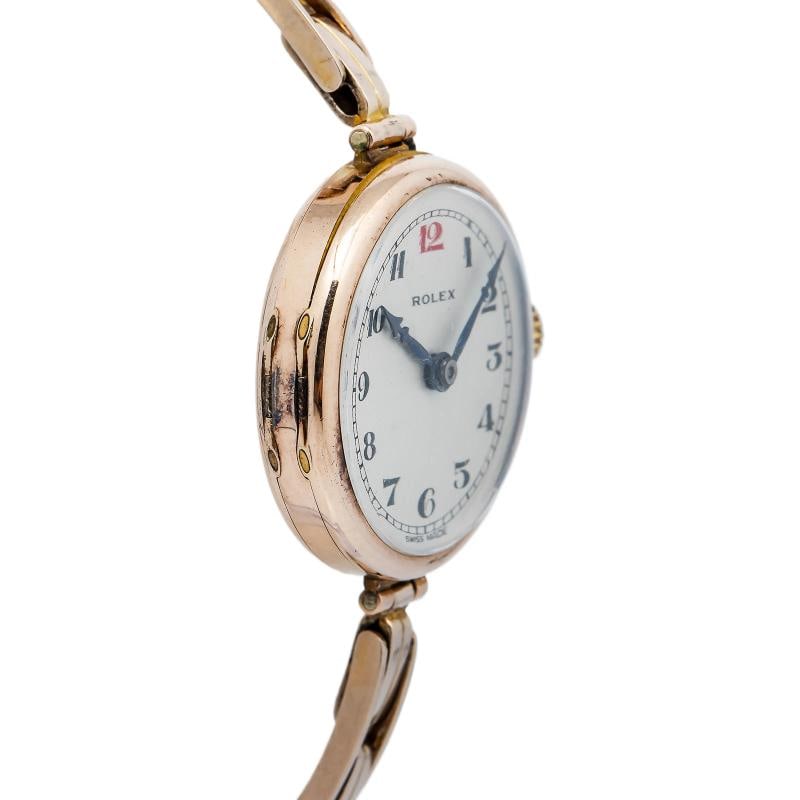 Rolex Rare Vintage 9k Rose Gold Manual Women's Watch 26mm (working as is) - 4