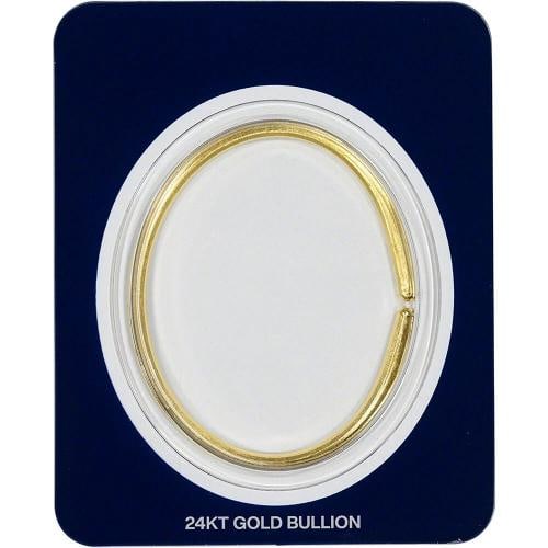 1 oz Smooth Gold Wearable Bullion Bracelet - Dillon Gage - 999.9 Fine in Card (1 of 2)