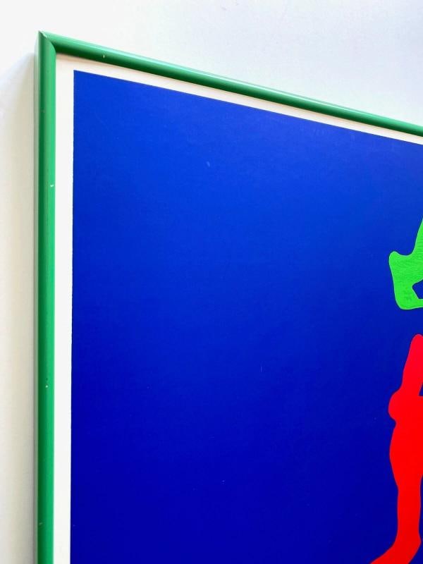 WILLI'S WINE BAR PARIS RARE 1989 WAYNE ENSRUD FRAMED LRG SILKSCREEN PRINT POSTER - 4