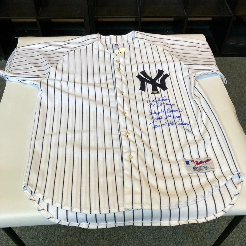 Derek Jeter Team Of The Century Signed Yankees World Series Jersey Steiner COA - 2