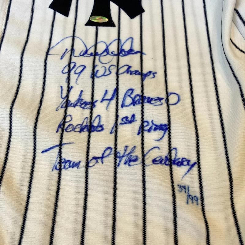 Derek Jeter Team Of The Century Signed Yankees World Series Jersey Steiner COA - 3