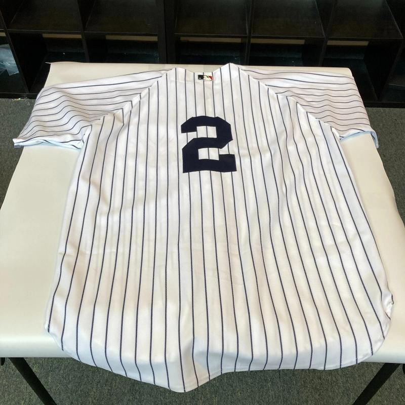 Derek Jeter Team Of The Century Signed Yankees World Series Jersey Steiner COA - 8