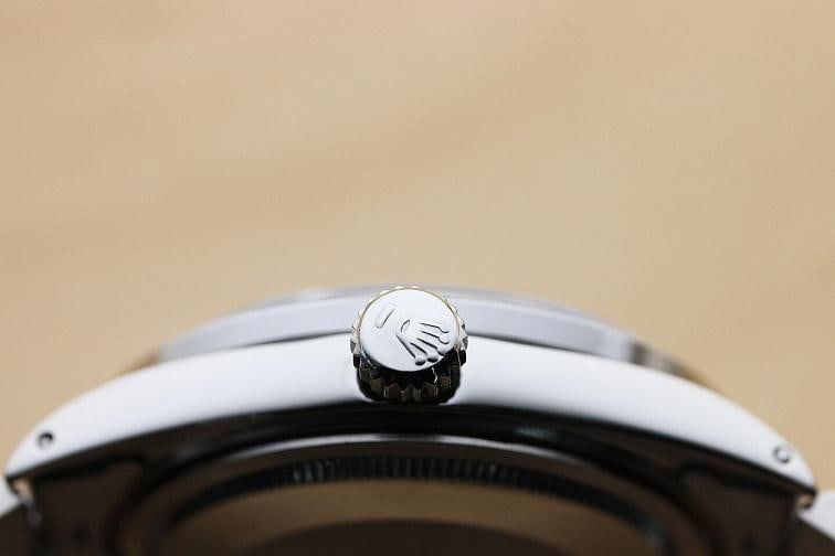 MENS ROLEX DATEJUST BLUE VIGNETTE SAPPHIRE DIAMOND 18K WHITE GOLD & STEEL WATCH - 10