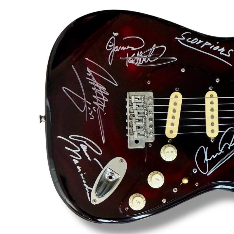 Scorpions Signed Guitar JSA COA Klaus Meine Rudolf Schenker Matthias Jabs +2 - 2