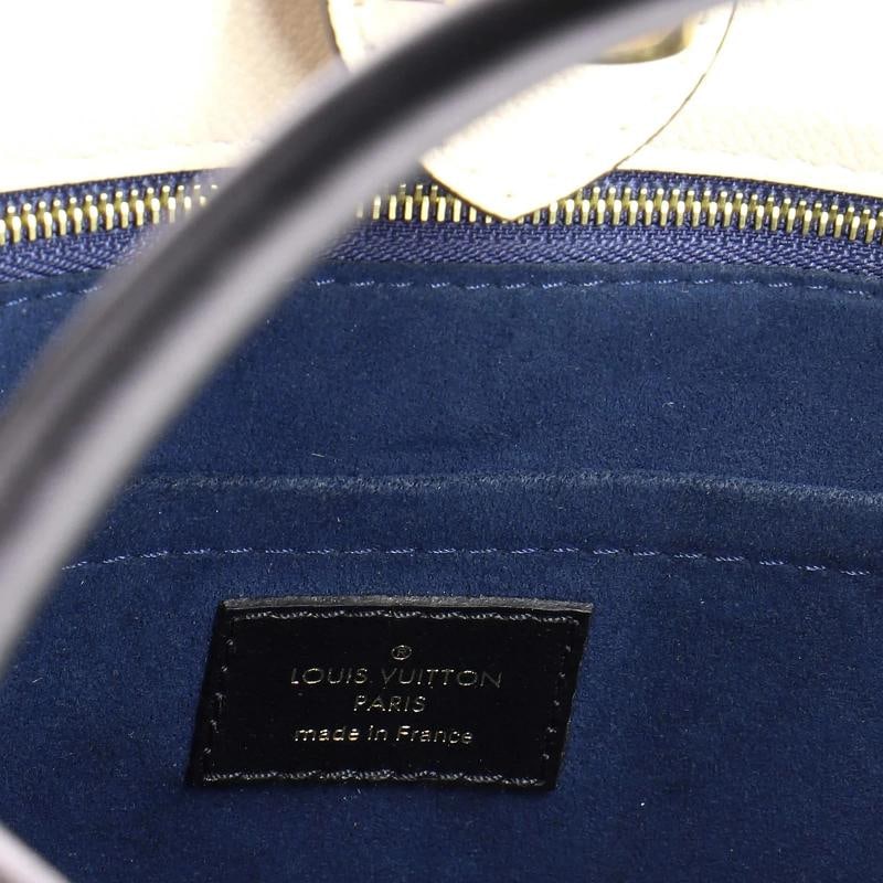 Louis Vuitton On My Side Tote Leather with Monogram Canvas MM - 7