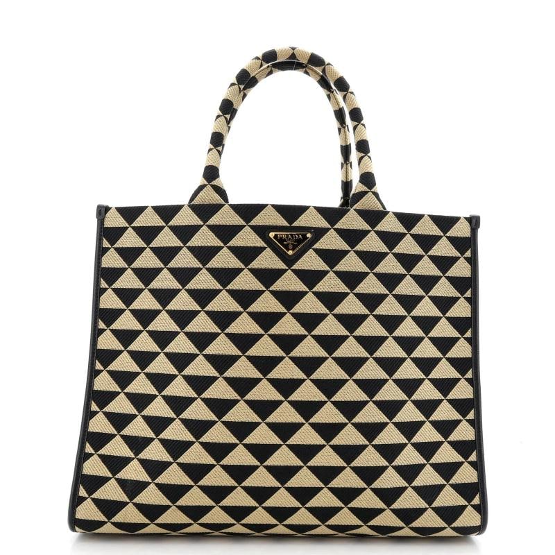 Prada Symbole Shopper Tote Jacquard Large (1 of 5)