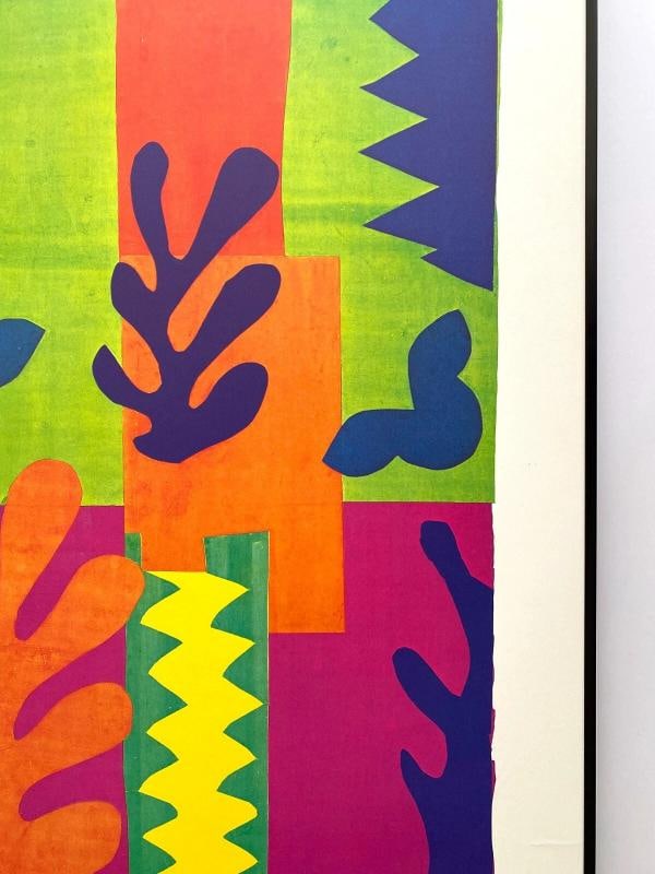 HENRI MATISSE RARE 1977 LITHOGRAPH PRINT FRAMED EXHIBITION POSTER~(22 1/8" W X 43 3/4" H X 1 1/2"... - 10