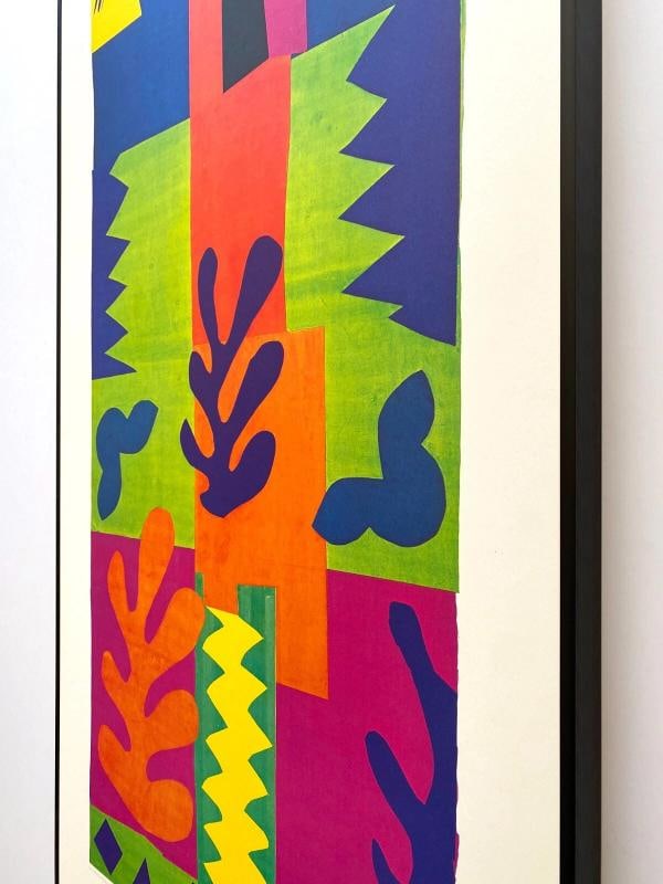 HENRI MATISSE RARE 1977 LITHOGRAPH PRINT FRAMED EXHIBITION POSTER~(22 1/8" W X 43 3/4" H X 1 1/2"... - 11
