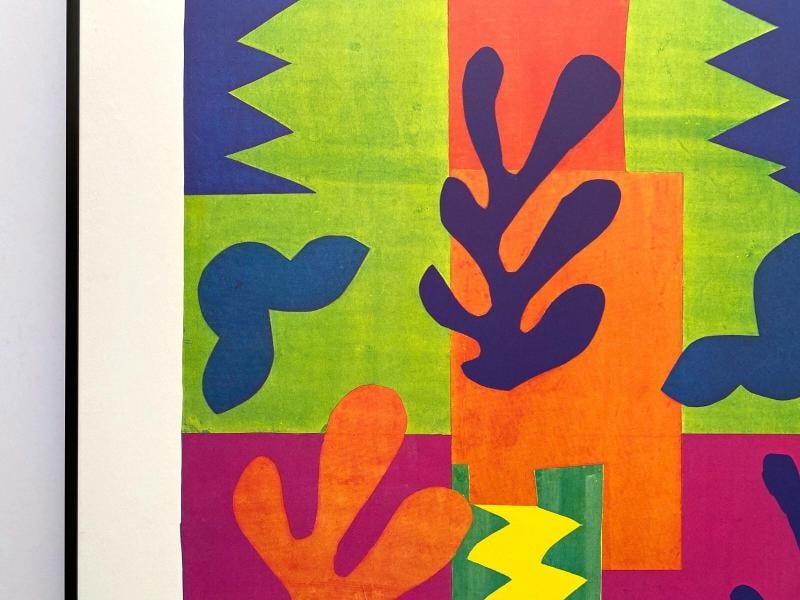 HENRI MATISSE RARE 1977 LITHOGRAPH PRINT FRAMED EXHIBITION POSTER~(22 1/8" W X 43 3/4" H X 1 1/2"... - 5