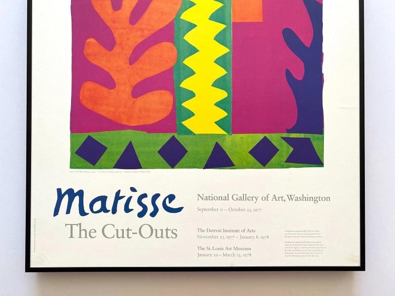 HENRI MATISSE RARE 1977 LITHOGRAPH PRINT FRAMED EXHIBITION POSTER~(22 1/8" W X 43 3/4" H X 1 1/2"... - 7