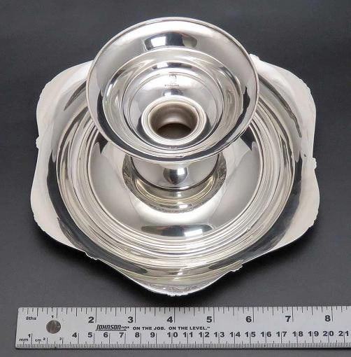 c1895-1910 Art Nouveau International Sterling Silver Compote / Footed Bowl - 5