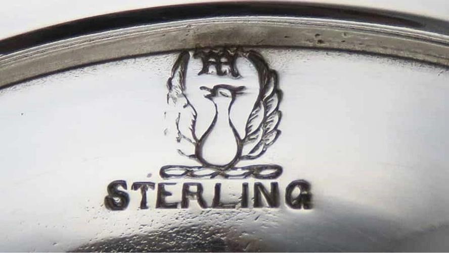 c1895-1910 Art Nouveau International Sterling Silver Compote / Footed Bowl - 6