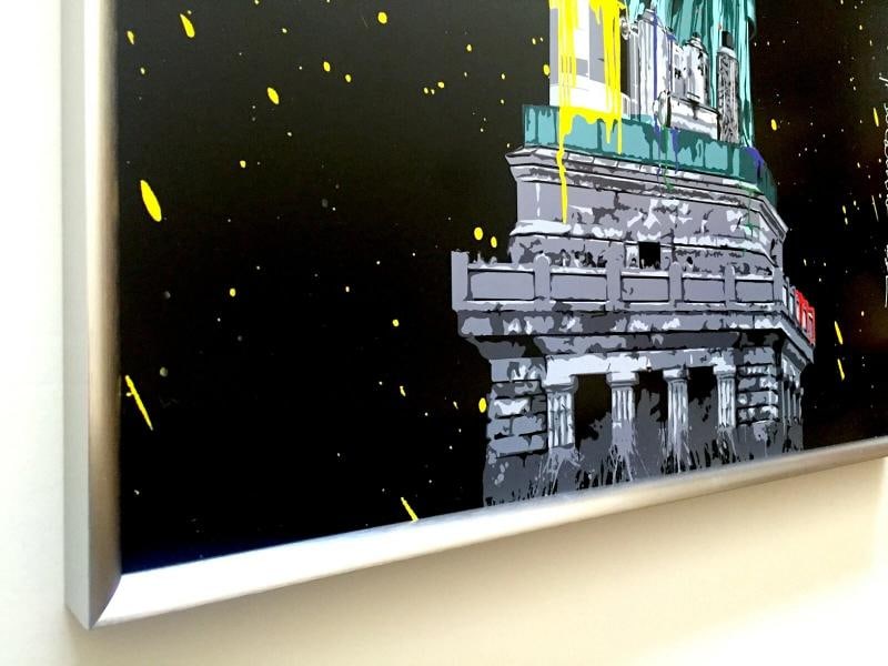 MR. BRAINWASH RARE AUTHENTIC LITHOGRAPH PRINT FRAMED POP ART POSTER~(24 1/4" W X 36 1/4" H X 1 3/8" - 6