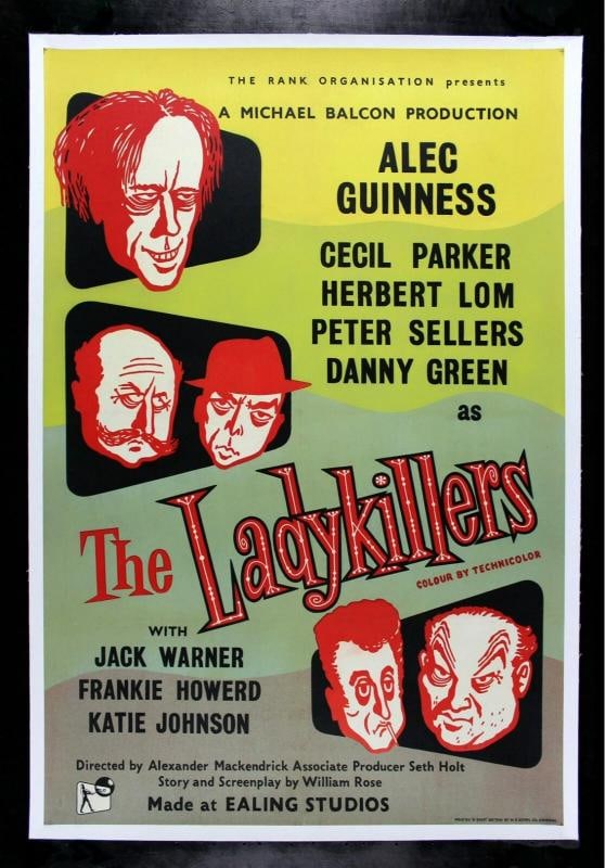 THE LADYKILLERS LADY KILLERS RARE BRITISH MOVIE POSTER 1955 (1 of 1)