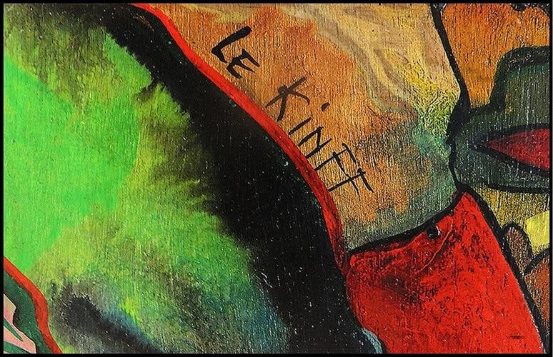 Linda Le Kinff Original Painting Oil On Board Signed Portrait Modern Cubism Art - 3