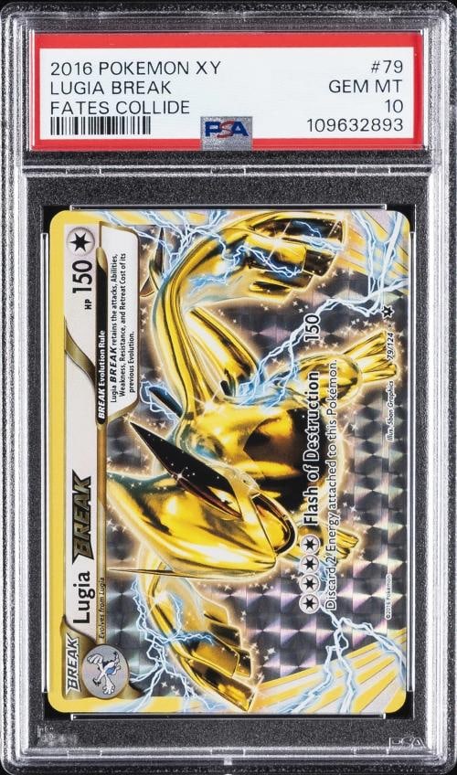 2016 POKEMON XY FATES COLLIDE #79 LUGIA BREAK PSA 10 (1 of 2)