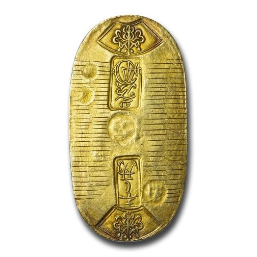 (1837-1858) Japan Tenpo Gold Koban, 1 Ryo XF: Brand: Private Mint,MPN: 216696,Year: 1837-1858,Denomination: 1 Ryo,Country of Origin: Japan,Circulated/Uncirculated: Extra Fine,Certification: Uncertified 