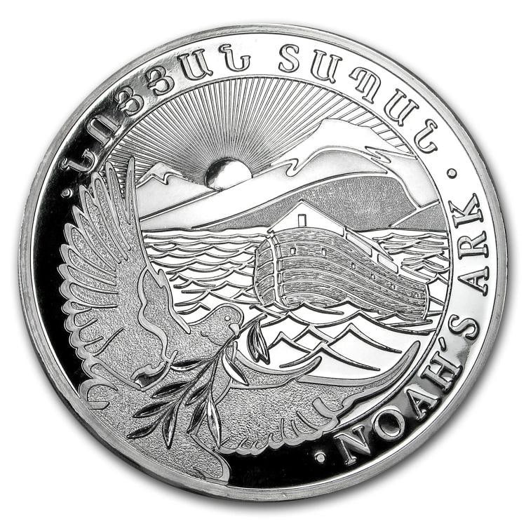 2013 Armenia 1 kilo Silver 10000 Drams Noah¢â‚¬â„¢s Ark (1 of 2)
