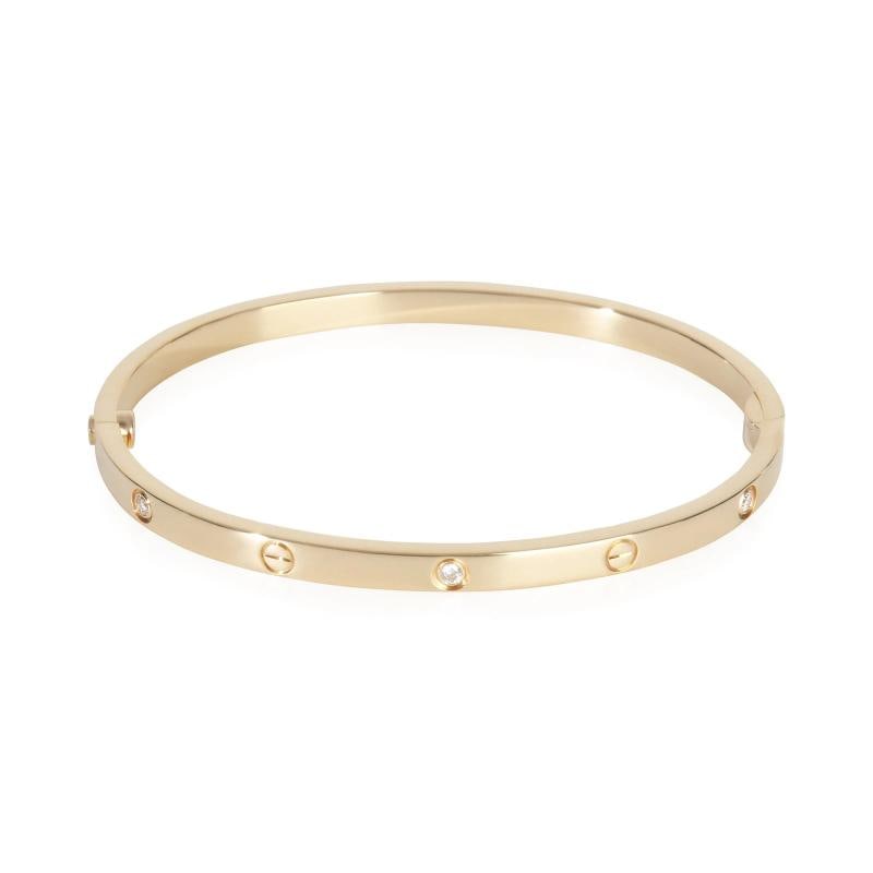 Cartier Yellow Gold Diamond Small Model Love Bracelet - 3