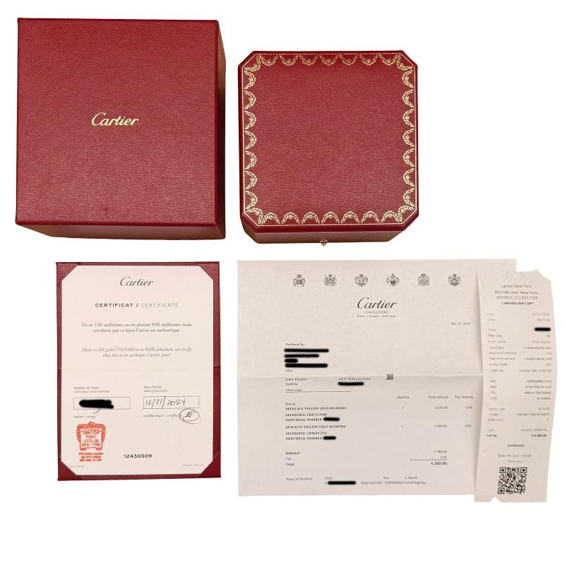 Cartier Yellow Gold Diamond Small Model Love Bracelet - 6