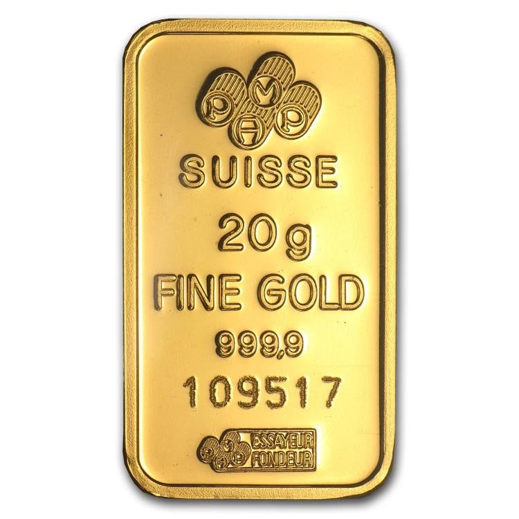 20 gram Gold Bar - Brand Name (w/Assay Card) - 4