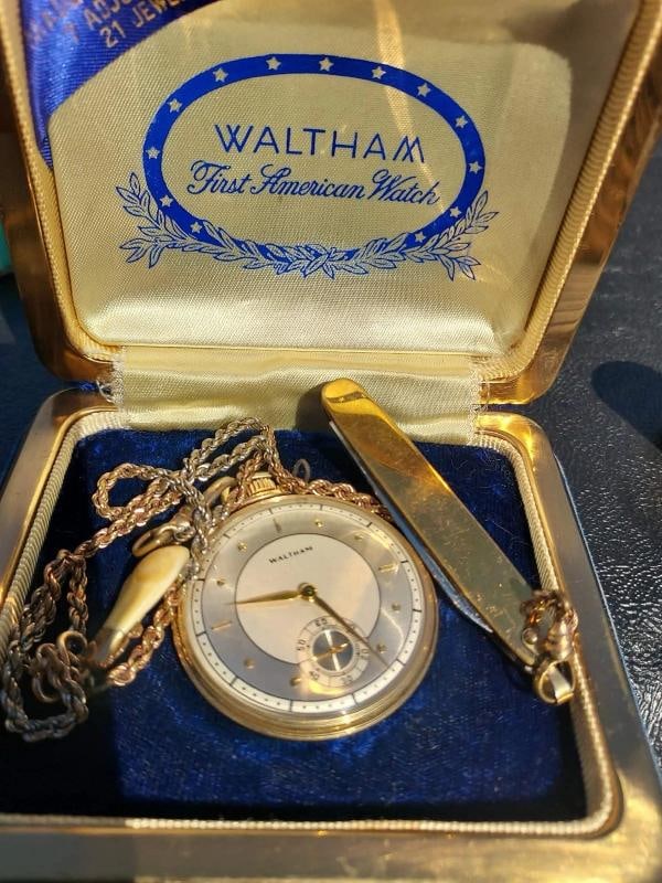 Waltham 14k Gold Pocket Watch ~GRADE No. 1 (1 of 10)