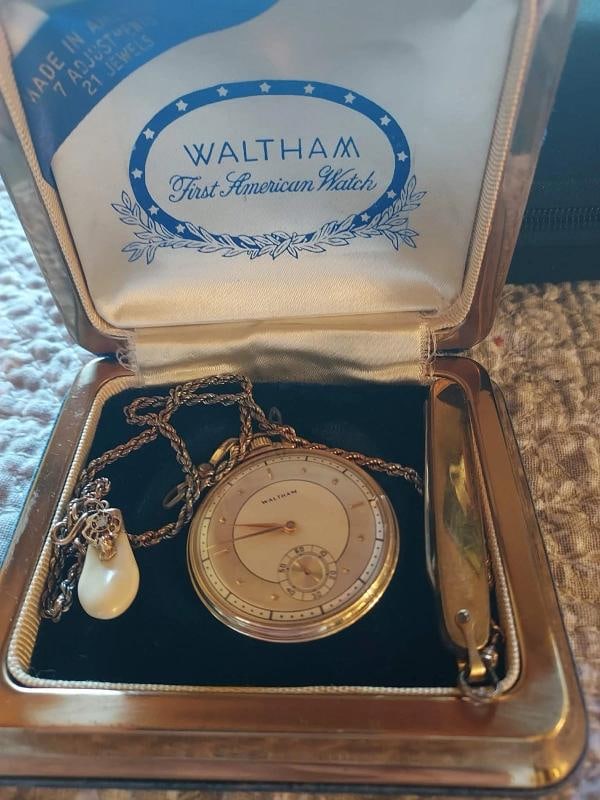 Waltham 14k Gold Pocket Watch ~GRADE No. 1 - 2