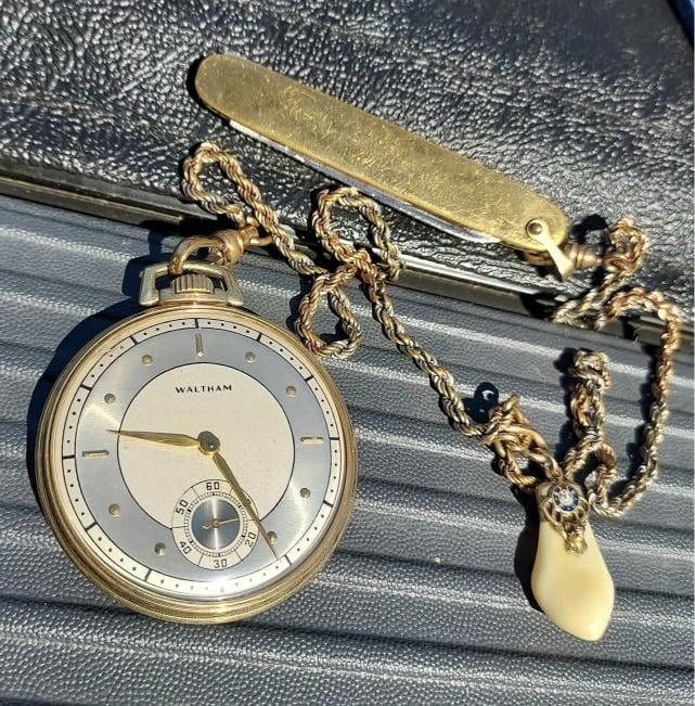 Waltham 14k Gold Pocket Watch ~GRADE No. 1 - 4